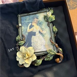 Jay Strongwater Orchid Embellished Picture Frame